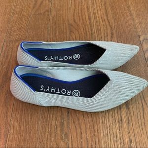 Rothy’s Point Size 7.5 VGUC RETIRED Flax Birdseye